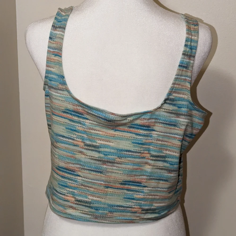 💲Space Dye Cropped Tank Top - NWT Sizes M, XL - Picture 4 of 7